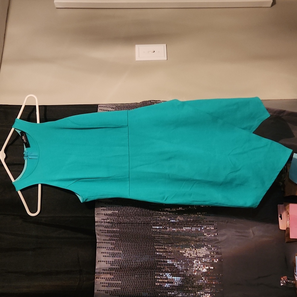 Lulu's Teal Sleeveless Dress